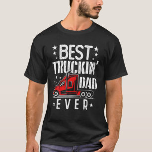 Bester LKW-Vater je großer LKW-LKW-Fahrer T-Shirt