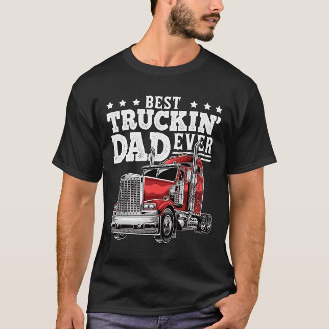 Bester LKW-Vater je T-Shirt (Vorderseite)