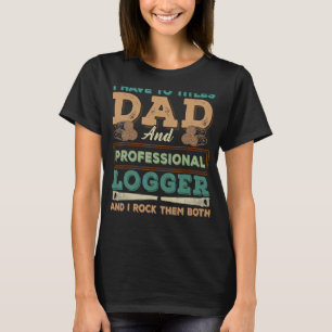Bester Logger-Vater Ausschneiden von Skidding-Prot T-Shirt