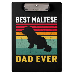 Bester malteser Papa ever, Malteser Hundepapa Klemmbrett