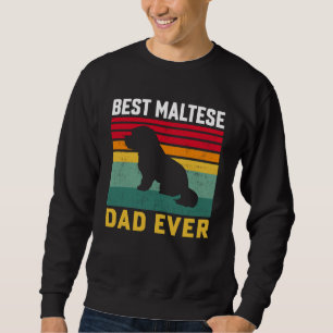 Bester malteser-Vater überhaupt, Malteser-Hundepap Sweatshirt