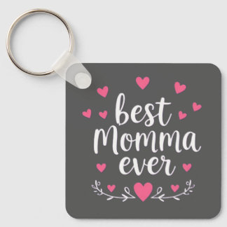 bester Mama ever grau Schlüsselanhänger