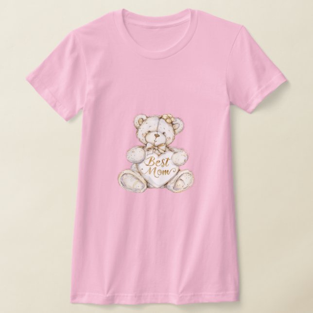 Bester Mama Muttertag Teddybär T-Shirt (Ablage )