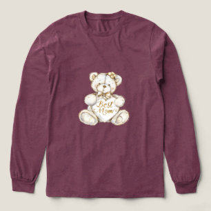 Bester-Mama-Muttertag-Teddybär Tri-Blend Shirt