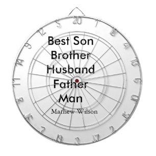 Bester Mann Sohn Ehemann Vater Zitate Name Text Dartscheibe