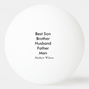 Bester Mann Sohn Ehemann Vater Zitate Name Text Tischtennisball