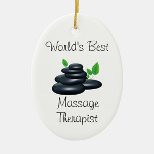 Bester Massagetherapeut der Welt Keramikornament