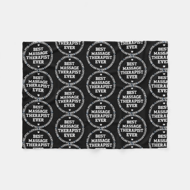 Bester Massagetherapeut je Massagetherapie  Fleecedecke (Vorderseite (Horizontal))