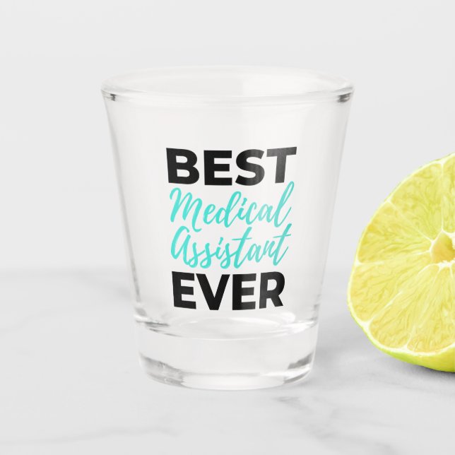Bester medizinischer Assistent je 2 Schnapsglas (Vorderseite)