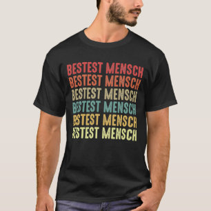 Bester Mensch Trauzeuge Geschenk Retro Farben T-Shirt