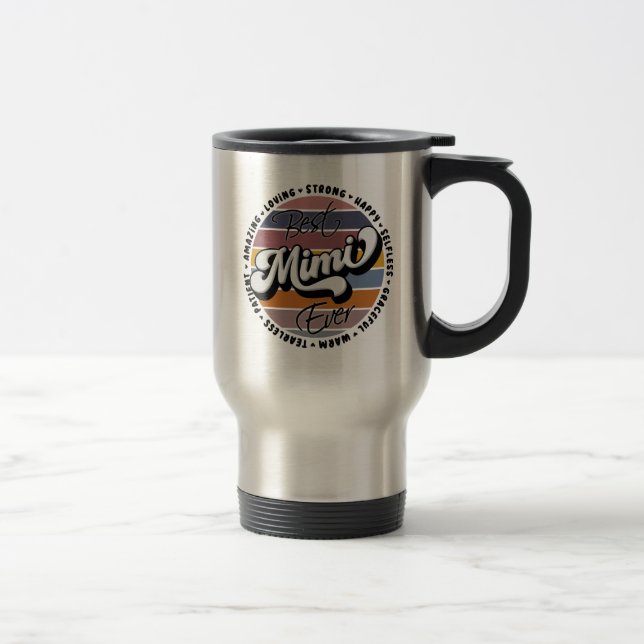 Bester Mimi je, Retro Bester Mimi je, Mimi Geschen Reisebecher (Rechts)