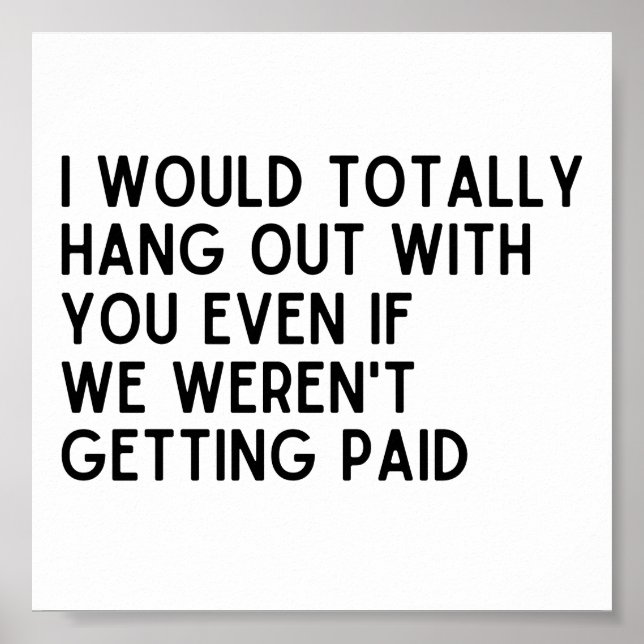 Bester Mitarbeiter, den ich total mit dir abhalten Poster (Vorne)