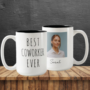 Bester Mitarbeiter je benutzerdefiniertes Foto und Zweifarbige Tasse