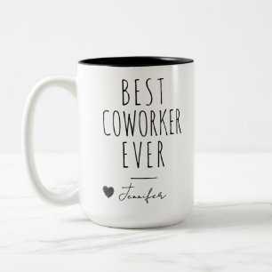 Bester Mitarbeiter je Individuelle Name Abschied Zweifarbige Tasse