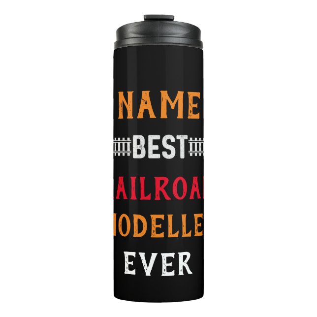 Bester Modellrechner (Name ändern) Thermosbecher (Vorderseite)