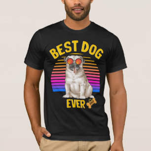Bester Mops Hund Aller Zeiten Retro T-Shirt