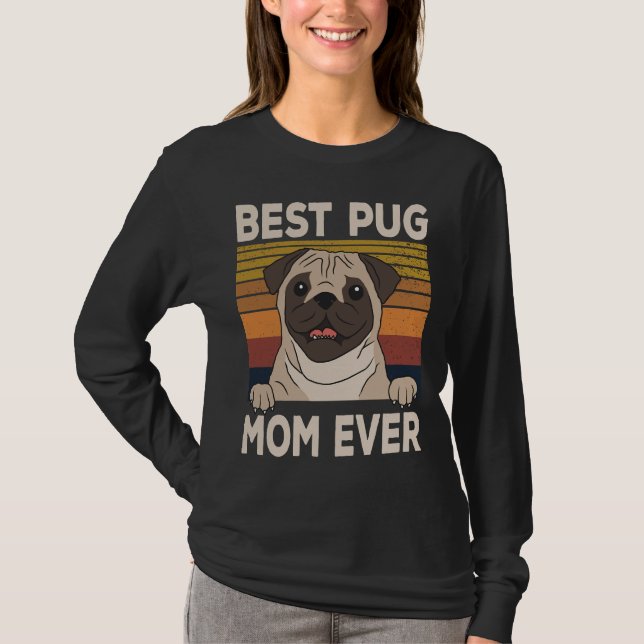 Bester Mops Mama Classic T - Shirt 466 (Vorderseite)