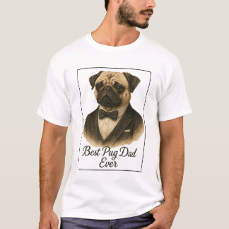Bester Mops Vater Ever T - Shirt - Funny Mops Love