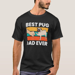 Bester Mops Vater je lustiger Welpenhund T-Shirt
