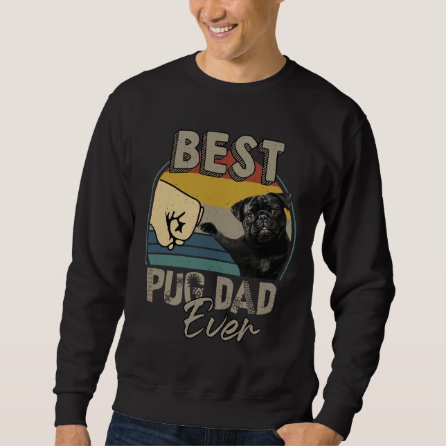 Bester Mops Vater je unverzichtbarer T - Shirt 217 (Vorderseite)