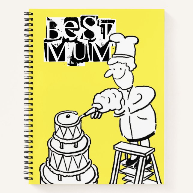 Bester Mum Cake Maker Dekorieren von Riesenkuchen Notizbuch (Vorderseite)