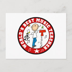 Bester Musiklehrer der Welt Postkarte