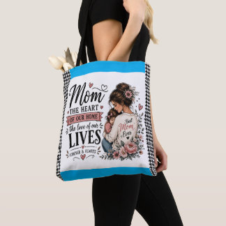 Bester-Mutter-aller-Zeiten-Houndstooth-Akzent-Eink Tasche