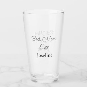 Bester Muttername jemals einfache minimale stilvol Glas