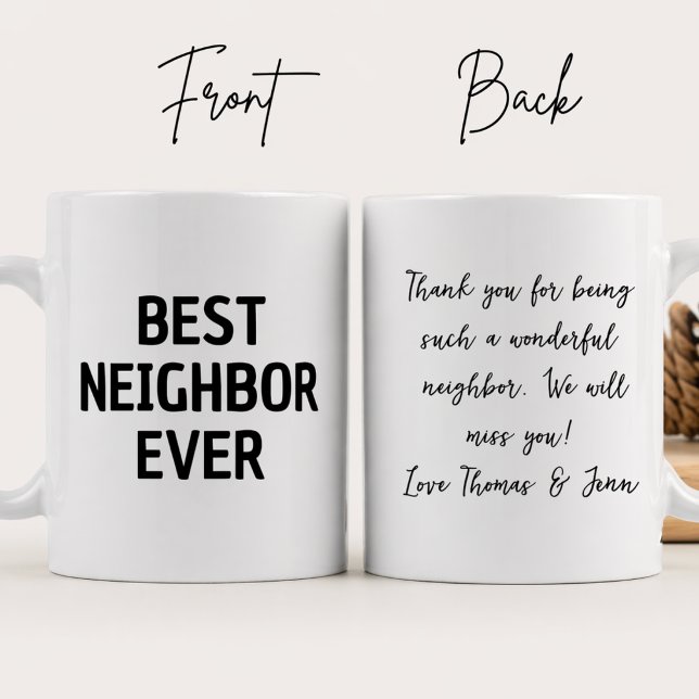 Bester Nachbar überhaupt Danke Tasse (Von Creator hochgeladen)