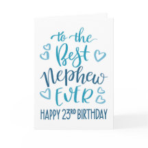 Bester Neffe Aller Zeiten 23. Geburtstag-Typografi