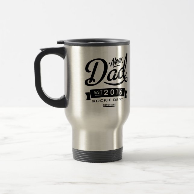 Bester neuer Dad 20XX Reisebecher (Links)