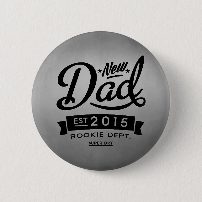 Bester neuer Vater 2015 Button (Vorderseite)