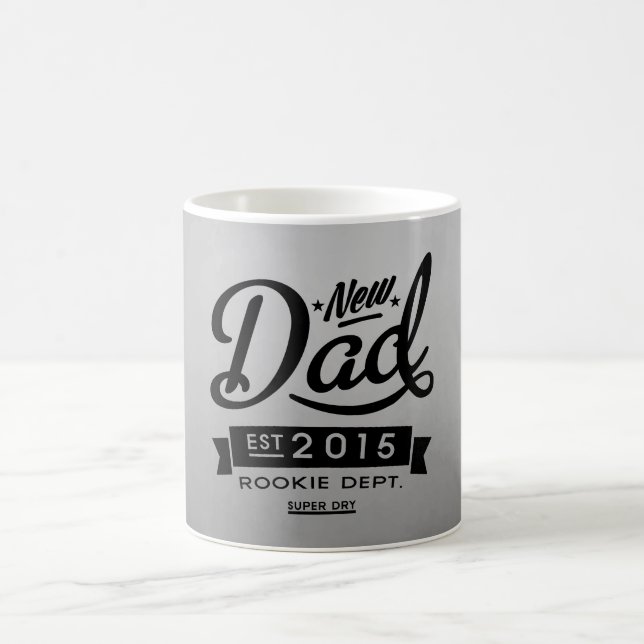 Bester neuer Vater 2015 Kaffeetasse (Mittel)