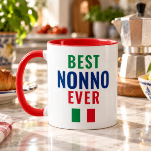 Bester Nonno Ever Italienischer Vatertag Tasse