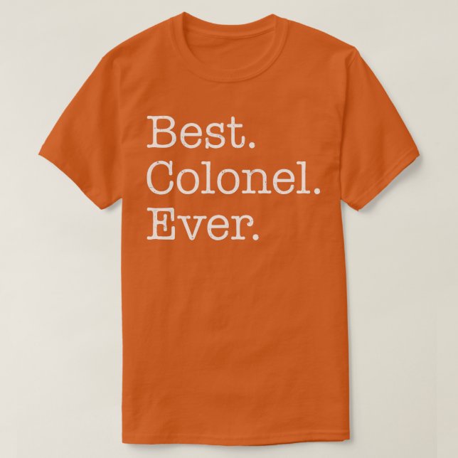 Bester Oberst je T-Shirt (Design vorne)