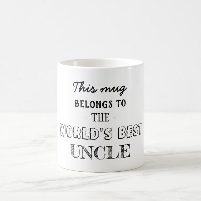 Bester Onkel gehört hierher Kaffeetasse (Mittel)
