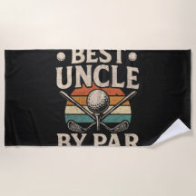 Bester Onkel Par Funny Golf Zitat Strandtuch