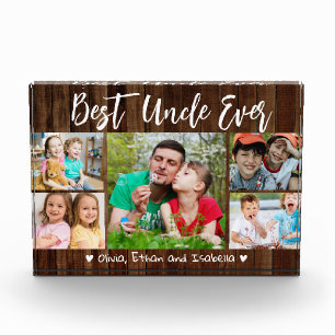 Bester Onkel überhaupt 5 Foto-Collage Rustikales P Fotoblock