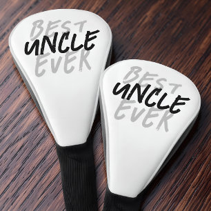 Bester Onkel überhaupt Moderne schwarze und graue Golf Headcover