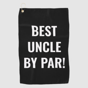 Bester Onkel von Par Sports Golfer Lettering Golfhandtuch
