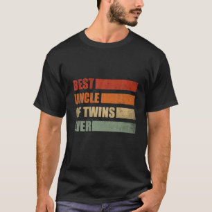 Bester Onkel zur Zwillingsschwangerschaft bekannt T-Shirt
