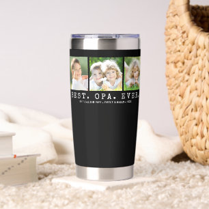 BESTER OPA ALLE ZEIT 3 Fotos Personalisiert Thermobecher