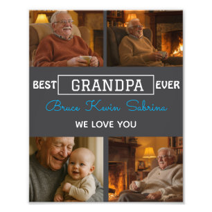Bester Opa Aller Zeiten Fotocollage Fotodruck