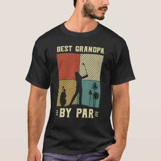 Bester Opa aller Zeiten Männer Golf Retro Sonnenun T-Shirt