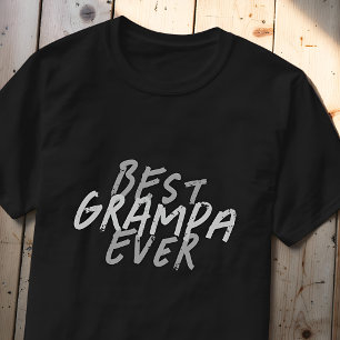 Bester Opa Aller Zeiten Modern Schwarz und Grau Gr T-Shirt
