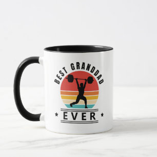 Bester Opa Aller Zeiten Sonnenuntergang Gewichtheb Tasse