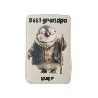 Bester Opa Aller Zeiten Winter Pinguin Badematte