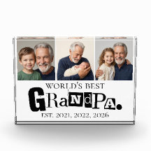 Bester Opa der Welt Est Jahr 3 Fotocollage