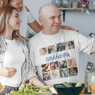 Bester Opa der Welt   Foto-Collage-T-Shirt T-Shirt