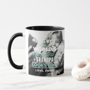 Bester Opa der Welt Foto-Collage-Tasse Tasse